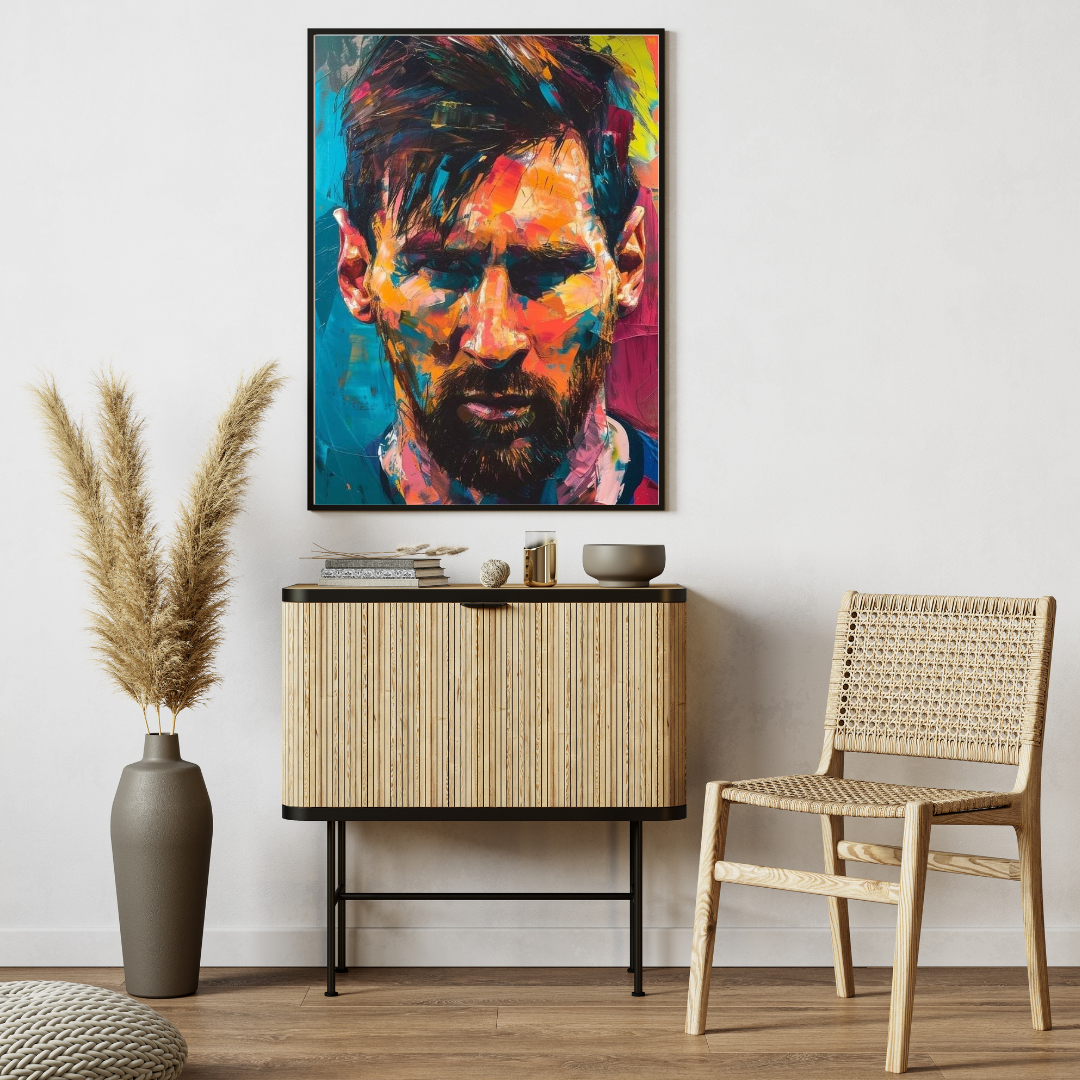 Messi, Football Legend Poster – Vibrant Artistic Wall Art 🎨⚽