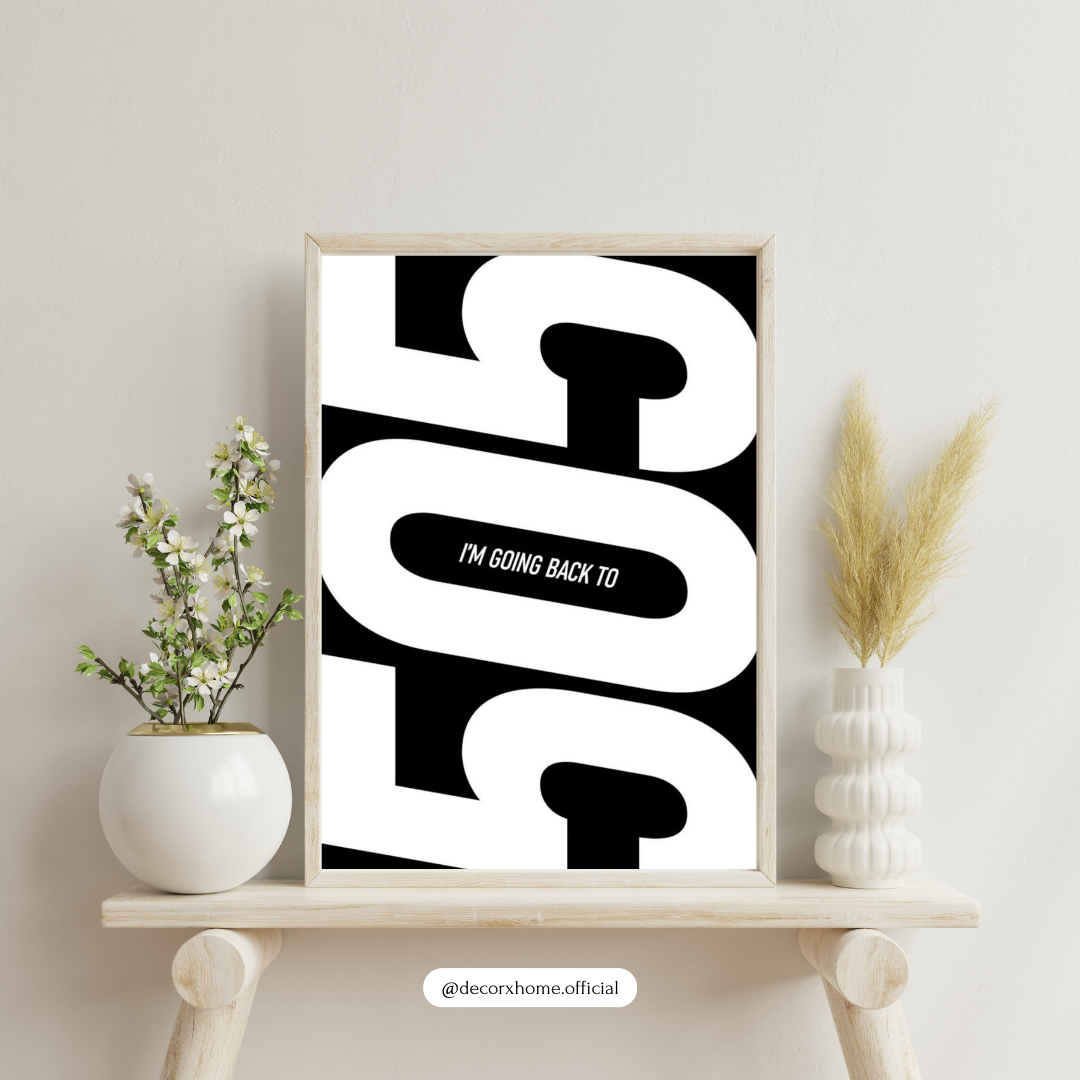 505 – Bold Minimal Typography Music-Inspired Wall Poster