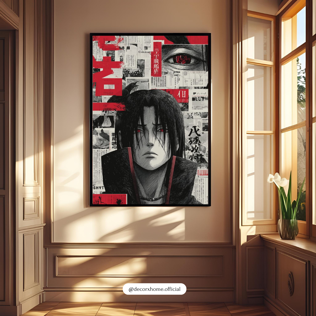 Itachi Uchiha – Akatsuki Shadow Manga Wall Poster