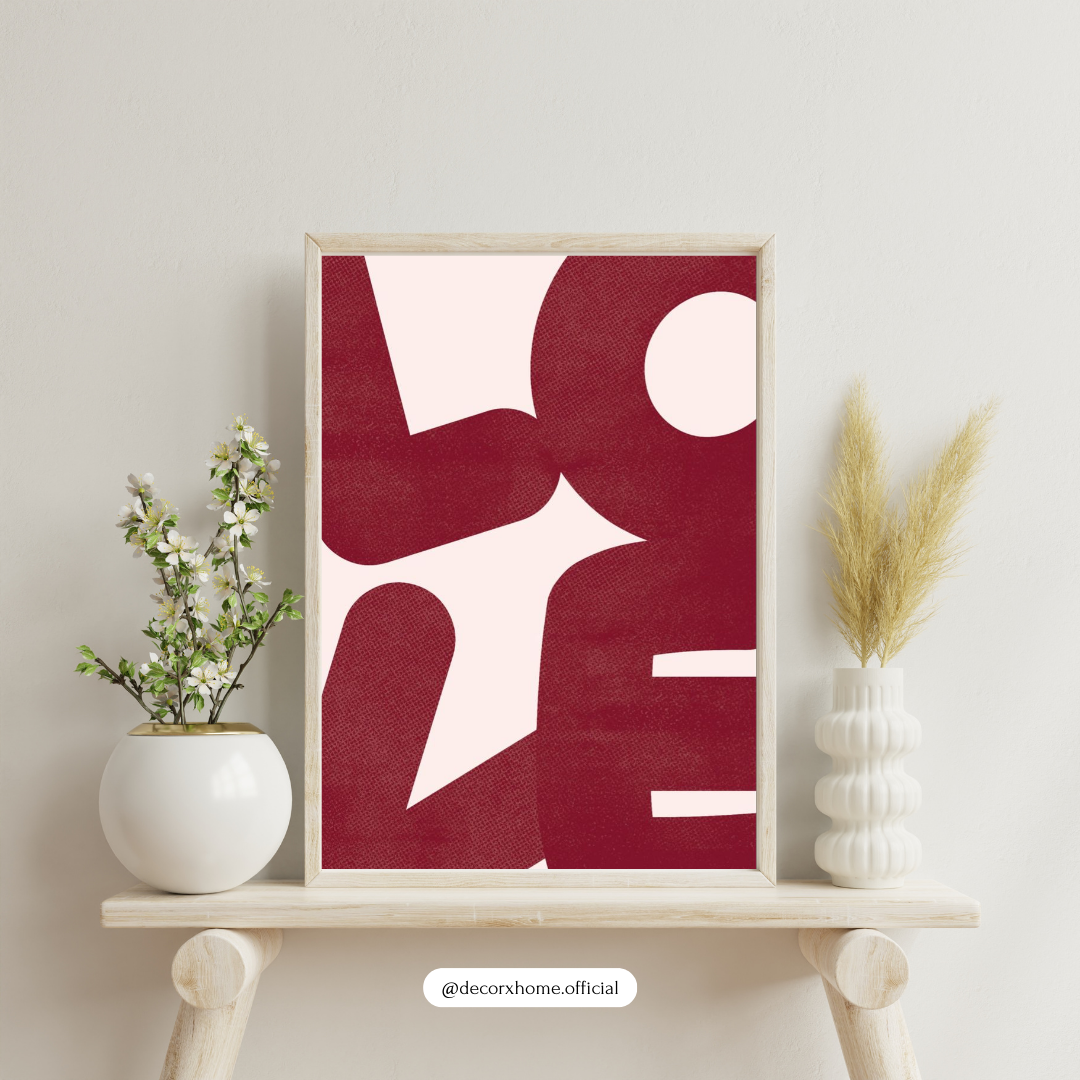 LOVE – Modern Minimal Typography Wall Poster
