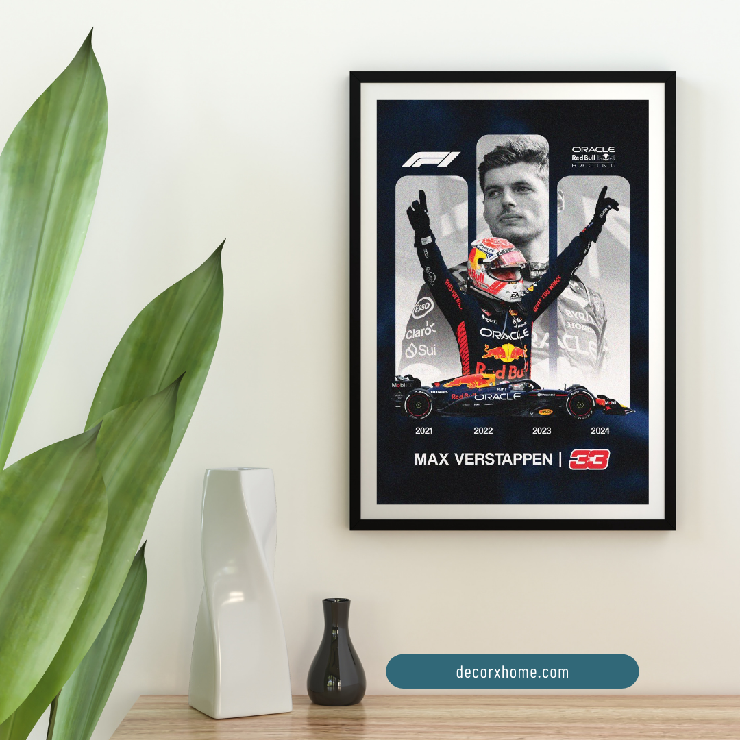 F1 - Racing Champion Legacy – Max Verstappen's Victory Tribute Wall Poster