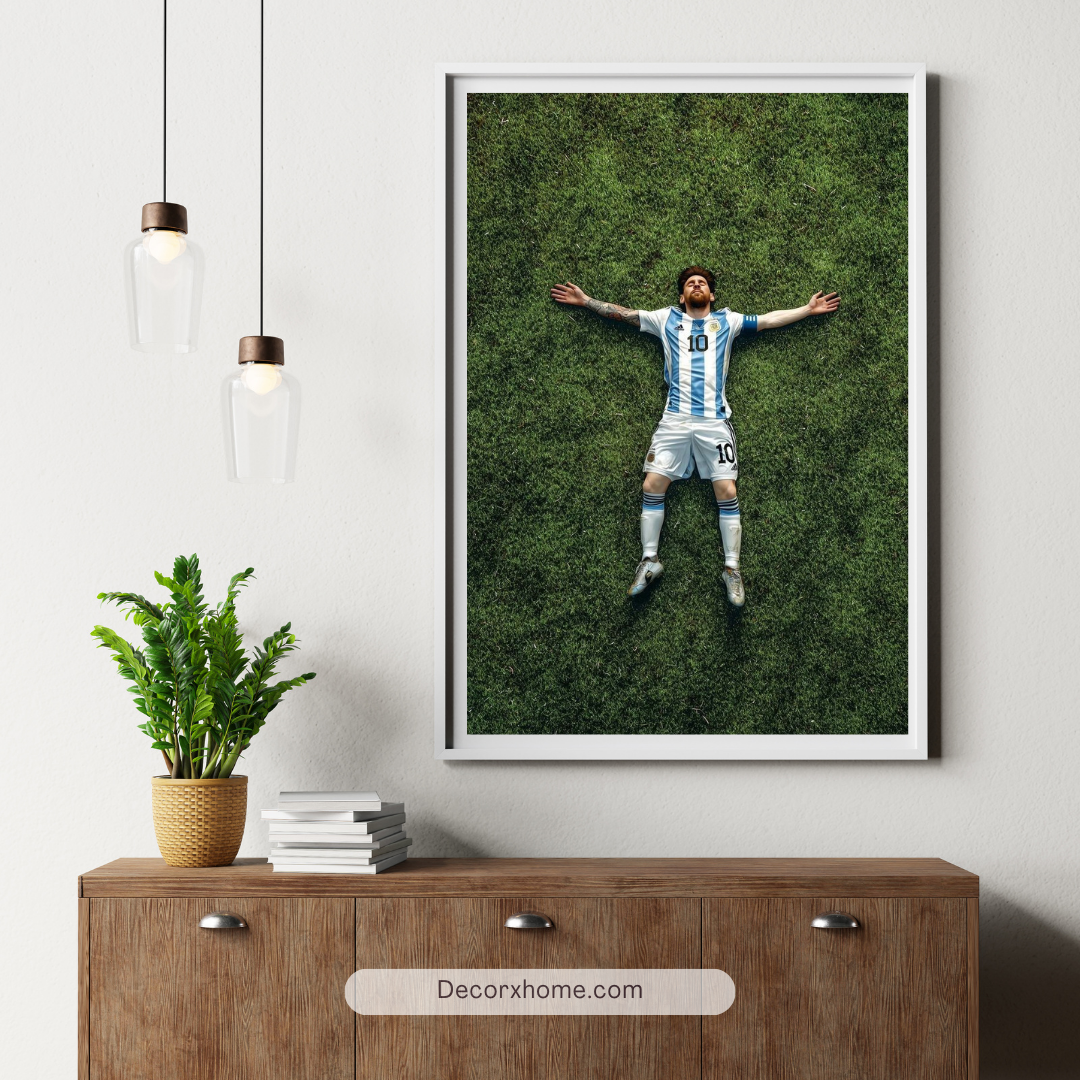 Messi Victory Moment – Iconic Football Wall Poster