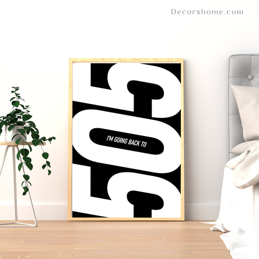 505 – Bold Minimal Typography Music-Inspired Wall Poster
