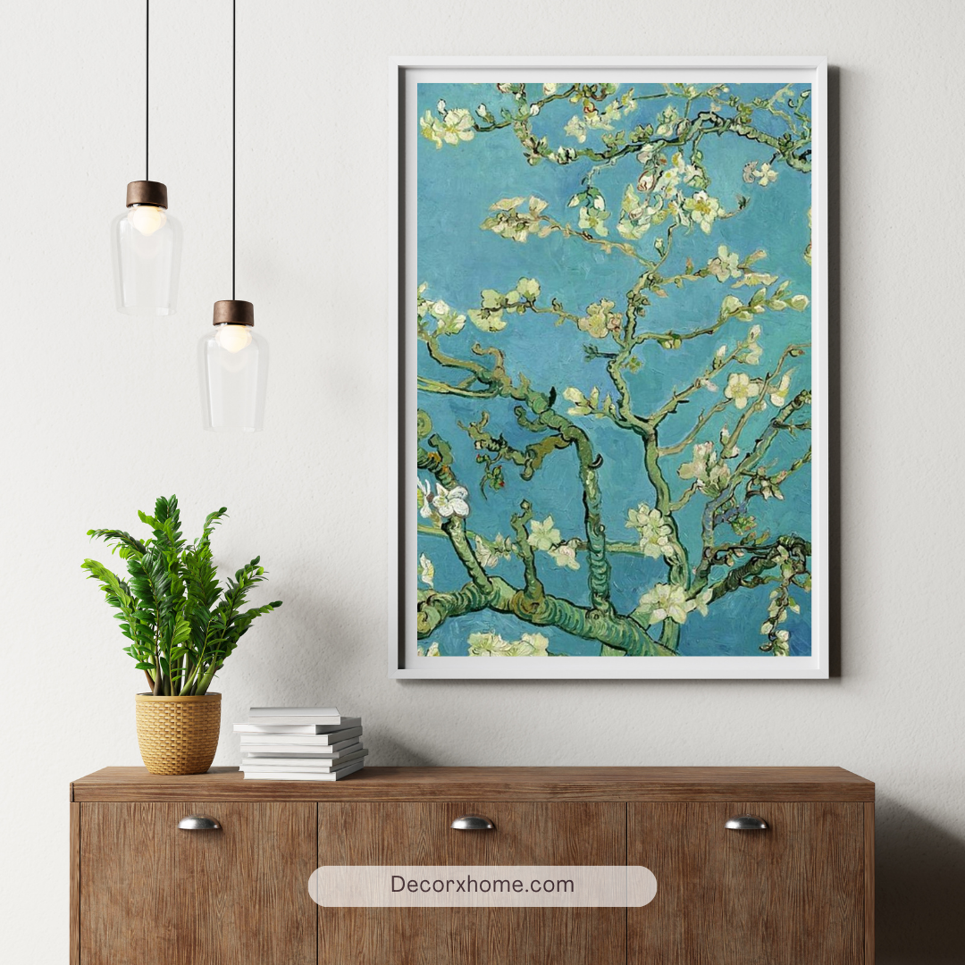Almond Blossoms – Van Gogh Inspired Floral Art Wall Poster