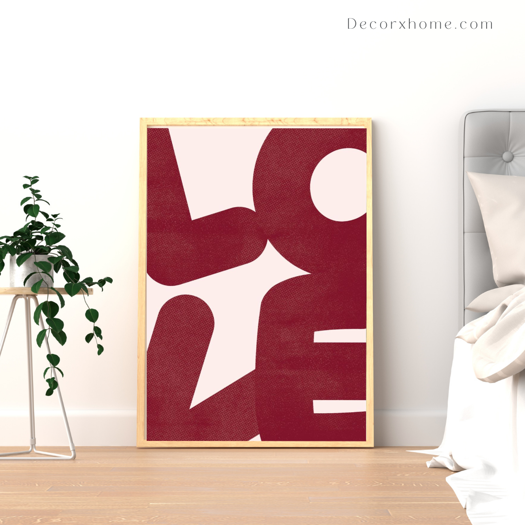 LOVE – Modern Minimal Typography Wall Poster