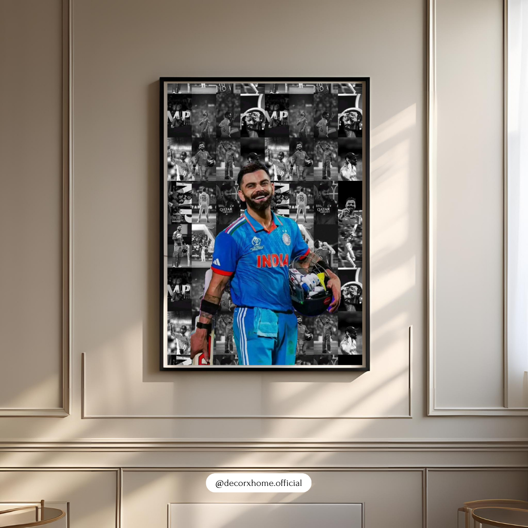 Virat Kohli Cricket Champion Tribute – Iconic Sports Art Wall Poster
