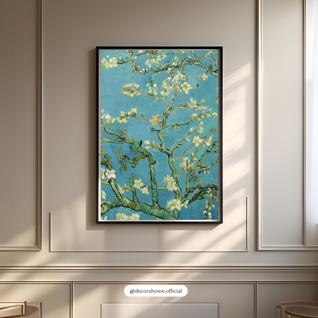 Almond Blossoms – Van Gogh Inspired Floral Art Wall Poster