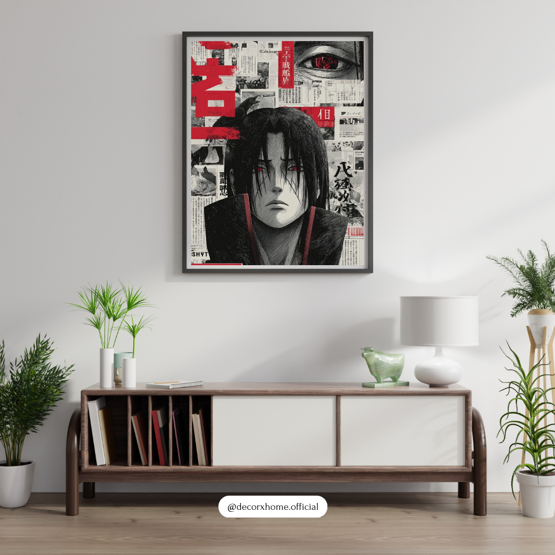 Itachi Uchiha – Akatsuki Shadow Manga Wall Poster