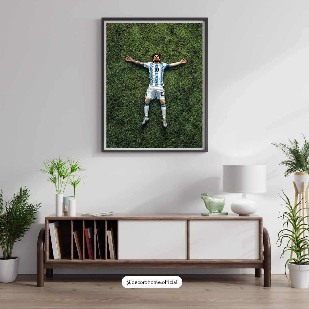 Messi Victory Moment – Iconic Football Wall Poster